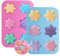 YuCool Stampi in Silicone Natalizio,motivo fiocchi di neve, Stampi in Silicone con Motivi Natalizi per Cioccolatini di Natale, Muffin, Caramelle, Rich Snowflake Shapes