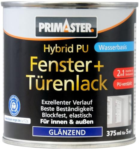 Primaster Hybrid-PU Fenster- u. Türenlack weiß 375 ml für Innen- und Außen