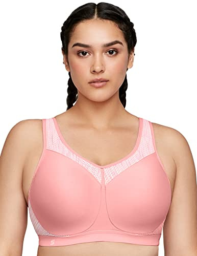 Glamorise Damen Wonderwire-Sport-BH Hohe Belastung, Sanftes Pink,105F