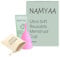 Namyaa Ultra Soft Reusable Menstrual Cup with Pouch & Cup Wash, Large Size (20-28ml), Pink