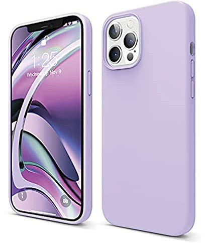 elago Liquid Silicone Case Kompatibel mit iPhone 12 Pro Max Hülle (6,7), Hochwertiges Silikon, Rundumschutz Handyhülle : 3-Layer Struktur Schutzhülle (Violett)