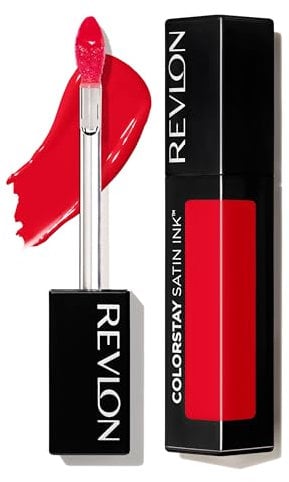 REVLON ColorStay Satin Ink Pintalabios líquido permanate acabado brillo satinado Gama Rojos y Corales Tono 015 Fire & Ice