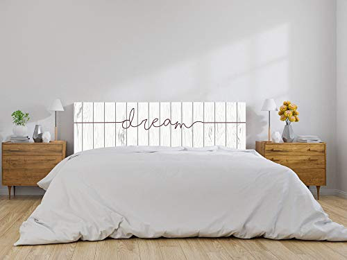 Oedim Tête de lit en bois Dream, Meuble Mural Décoratif pour Lit, Décoration pour Chambre