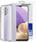 NOVAGO Compatible avec Samsung Galaxy A32 4G - Pack Complet - Coque Résistante Transparente + 2 Films Protection écran Verre trempé (Transparent)