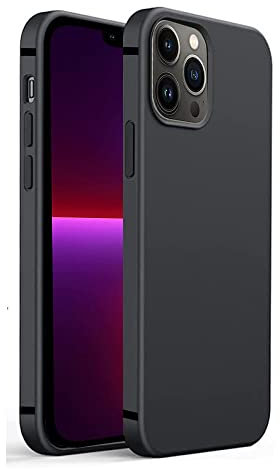 Compatible with iPhone 13 Pro Case, Gueche Silky-Soft Touch Protective Phone Case, Shockproof Cover, Smartphone Coque for iPhone 13 pro Funda 6.1-Inch (Black)