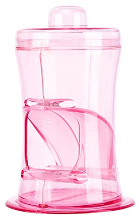 austier Lebensmittelspender Haustier Lebensmittel Lagerbehälter Hamsters Feeder Kleintiere Automatische Dispenser Gravity Auto Spender, Haustier Pellets Lebensmittelaufbewahrungsschüssel für M Rosa