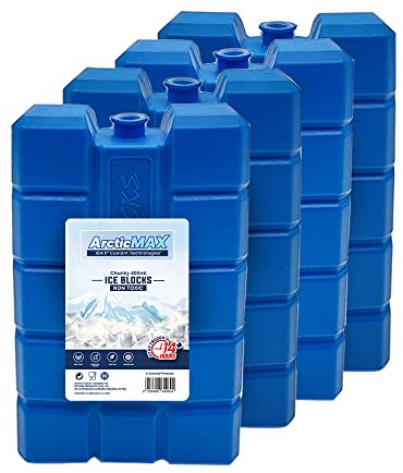Chunky Ice Blocks 400ml x 4 – Coolant that simply stays frozen for longer – 14+ Hrs Chilled - BEVERAGES done RIGHT for longer