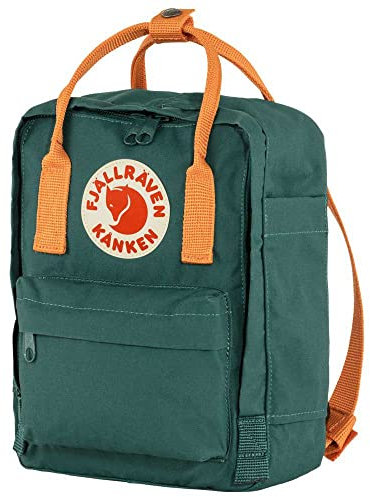 Fjallraven Unisex Kånken Mini Sports backpack, Arctic Green-spicy Orange, Einheitsgröße