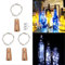 Akynite Corcho con Luces para Botellas de Cristal, Luz de Botella Vino, 20 LEDs 2M Cadenas de Guirnaldas, Tapones con Luces, Luz Corcho Decorativa para Mesa de Navidad Boda, Blanca Fria, 3 Piezas