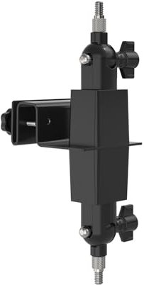 Holicfun 2-in-1 Gutter Mount for Ring Solar Panels and Cameras (Black)