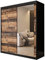 KRYSPOL Schiebetürenschrank Old Style T2 180 cm Kleiderschrank mit Spiegel Einlegeboden Schlafzimmer- Wohnzimmerschrank Schiebetüren Modern Design (Schubladen: 2)