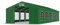 DAS COMPANY Partyzelt 5x12m wasserdicht grün Zelt 560g/m² PVC Plane Hochwertigeszelt Gartenzelt Winter SD - Faltpavillon - Lagerzelt Winterfest - Festzelt - Gartenpavillon - Pavillon - Lagerzelt