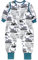 TupTam Baby Schlafsack mit Füßen und Ärmeln – Ganzjahres Schlafsack Baby 2.5 TOG, OEKO-TEX zertifiziert, Farbe: Bagger/Grün, Größe: 80-86