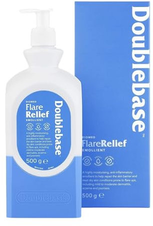 Doublebase Flare White Relief Cream 500g - Treatment and Relief of Dry Skin Conditions Such as Eczema, Psoriasis and Dermatitis (1)