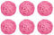 sourcing map 6 Pcs Wicker Rattan Balls 3.2 Inch Rattan Decorative Balls Vase Fillers for Wedding Party Centerpiece Bowls Home Decoration Pink
