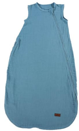 Puckdaddy Schlafsack Astrid Musselin - Petrol 90 cm