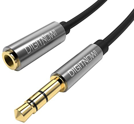 Headphone Extension Cable,3.5mm TRS Male to Female Stereo Extension Cord Adapter,1/8 Male to 1/8 Female Audio Aux Jack Extender for Amplifiers, Guitar, Keyboard Piano, Home Theater,Mixing Console