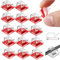 FENGZIZH 90 Pcs Self adhesive Cable Clips, Outdoor Light Wire Clips Cable Tidy Hooks Cord Organiser Holder for Cable Management, Christmas Hanging Decorations Fairy Light, Transparent (Small)