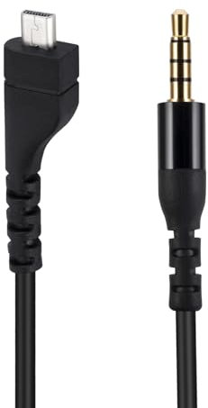 Alphatec Arctis 3 5 7 Pro Ersatzkabel, 1,5 Meter, Schwarz, kompatibel mit SteelSeries Arctis 3 5 7 Pro Gaming-Headsets und Smartphones, Tablets, Laptops, Musikplayern und Spielekonsolen-Controllern