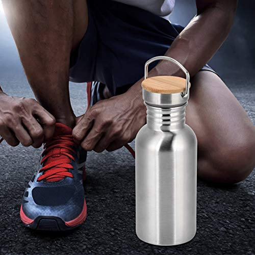 Botella de Agua de Acero Inoxidable 304 para Viajes, Deportes Al Aire Libre, Cámara, Senderismo, Ciclismo, Vajilla de Jardinería para el Hogar (500ML)