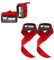 Thor Athletics Lifting Straps + Wrist Wraps 60cm - Kombi-Bundle - Krafttraining Zubehör - Powerlifting Straps - Handgelenkstütze - Inklusive E-Book (Extra Stark Rot)