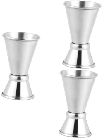 Amosfun 3 Pezzi Doppio Jigger Misurino Tazze di Misura Jigger Tazza di Vino Martini Jigger Cocktail Jigger Jigger Cocktail Misura Jigger Tazza Doppio Bar Jigger Oncia Tazza