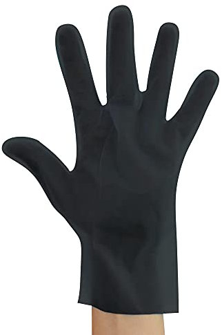 FRANZ MENSCH 2000 Stück Hygostar TPE-Handschuhe Allfood Thermosoft, schwarz, 9/L, L: 27cm, Karton, Einmalhandschuhe, Medizinischhandschuhe, Gummihandschuhe