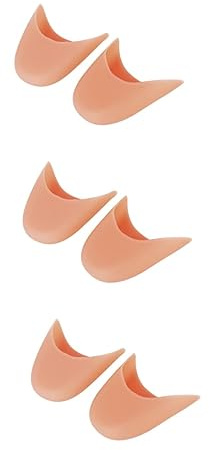 COLLBATH 3 Stücke Paar Mädchen Spitzenschuhe Silikon Zehenkappen Von Fuß Kissen Pads Zehenpolster Ballett Schuhe Caps Nude