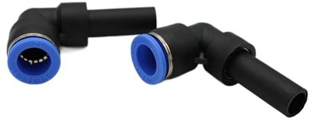 Raccordo ad angolo pneumatico, 12 mm, raccordo per tubo IQS da 12 mm, set da 2