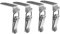 Asyduey 90 Degrees Duck-Mouth Buckle Hook Lock Stainless Steel Spring Loaded Draw Toggle Latch Clamp Silver Hasp Latch Catch A
