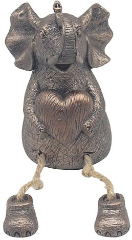 Lesser & Pavey Tuskers Elephant W/String Leg Home Decor Figurines & Ornaments For Home & Office | Decorative Accessories Statues For Indoor & Outdoor | Lovely Gifts for Women & Men