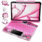 MAYDORHER for iPad Pro 13 Inch Case with Keyboard (M4, 2024), Keyboard Case with 360°Rotating Stand (Transparent Pink, iPad Pro 13-in (M4)