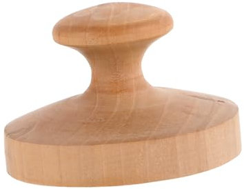 NOLITOY Kuchenpresse Tortillas Holz Roti Maker Patato Tortillapresse Teigpresse Flache Burgerpresse Hamburgerform Mini Pfannkuchenform Tortilla Maker Presse Hamburgerbrötchenform Beige