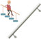 Weiße Holztreppe il 30-600 cm, rutschfestes Geländer für ältere Menschen & Kinder, Wandmontierte Stützschiene für Innenkorridore & Dachböden, sicheres Treppengeländer