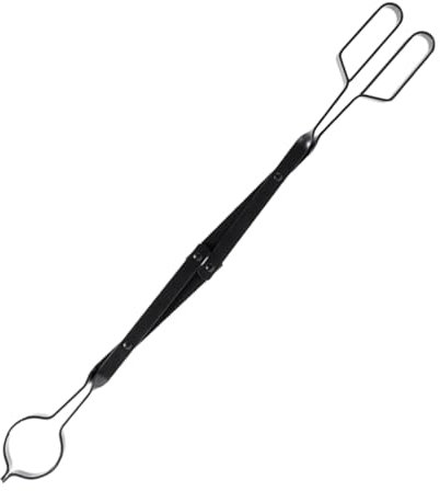 TINEASUR Pince Pour Cheminée D'Extérieur, Pince Pour Cheminée Portable, Pince À Bois De Chauffage En Métal, Pince Pour Cheminée Pliable, Pince À Bois De Chauffage Portable, Pince Pour