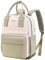 LOVEVOOK 13,3 Zoll Rucksack Damen Klein, Wasserdicht Cityrucksack Handtasche 2 in 1, Mini Tasche Daypack Backpack Women Elegant für Freizeit Schule Reisen Arbeit, Grün Beige
