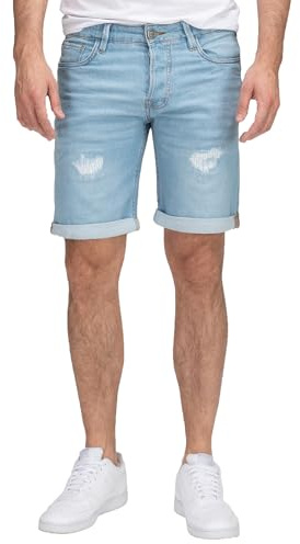 Rock Creek Jeans Shorts Herren Stretch Kurze Hose Denim H-415 | Herren Jeansshorts aus Denim mit Stretchkomfort, kurze Jeanshose und Bermuda für Alltag, Freizeit, Urlaub und Sommer