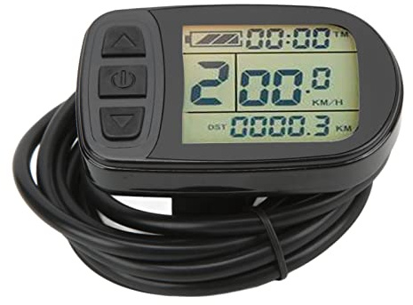 Elektrofahrradanzeige Messgerät 72 V Fahrrad LCD5 -Panel mit SM -Anschluss für Elektrofahrradumwandlung Haltbares wasserdichtes leichtes ABS -Material für KT -Serie -Controller