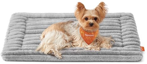 Feandrea Dog Bed Mat, Machine Washable, M, 75 x 50 cm | Pet Blanket for Dogs and Cats, Pet Sofa Protector, Dove Grey, BADDI Collection PPB042GD01