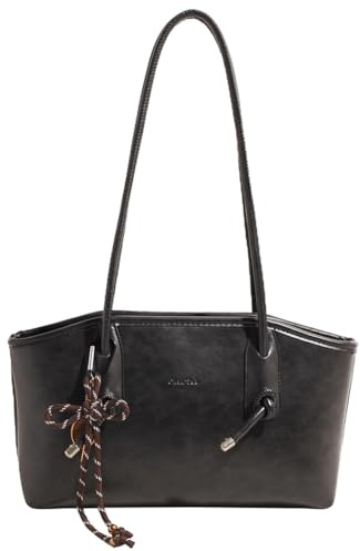 HICARRY Handtasche Damen Kunstleder Vintage Schultertasche Klein Tote Bag Elegant Henkeltaschen Shopper Bag Handbags for Women Tragetasche für Arbeit Reisen