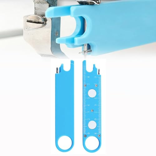 Jack Schnell-Einfädelhilfe für Nähmaschinen, multifunktionales Nadeleinfädelwerkzeug mit magnetischem Lineal, automatische Nähhilfe für Heimquilten, Kleideränderungen und Schneiderei (1pcs)