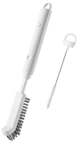 Retractable Long Scrubbing Brush - Retractable Crevice Scrubber, Flexible Nylon Bristles,Kitchen Cleaning Tools With Crevice Brushs, For Window Track Door Grooves Vent Fan,Corners