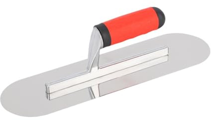 ZGUZMCMK Glättkelle Putzkelle Betonglätter Trockenbaukelle Als Bauwerkzeug mit Abgerundeten Ecken für Ein Glattes Finish für Bearbeiten von Gips Und Beton, 30cmx10cm