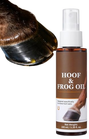 Hovolja för Hästar 100 ml Fuktgivande och stärkande vätska | Hovvårdsoljespray För Tävling, Dagligt Bruk, Inomhus & Utomhus, Hagar, Stallar, Gårdar, Fjäderfä, Getter, Höst- & Vintervård