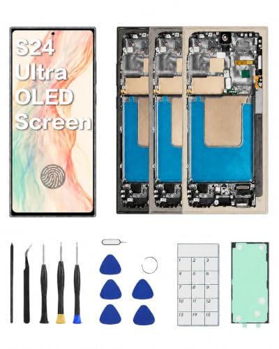 JQYDZH EU Version OLED Display für Galaxy S24 Ultra 5G LCD Rahmen
