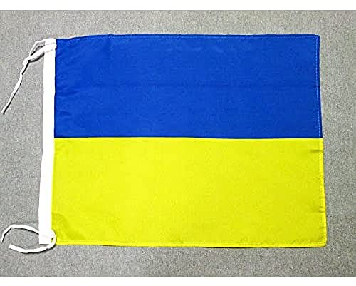 AZ FLAG - Flagge Ukraine - 45x30 cm Freiner Polyester - Ukrainische Fahne 30 x 45 Cm - Flaggen