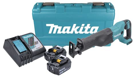 Makita DJR 186 RFK Akku Reciprosäge Säbelsäge 18 V + 2x Akku 3,0 Ah + Ladegerät + Koffer