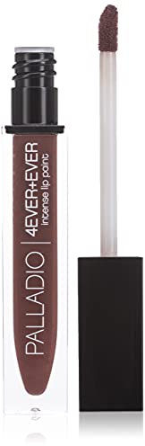 Palladio 4 Ever + Ever Intense Lip Paint, Flüssiger Lippenstift, hochpigmentierter Lipgloss, glänzendes Vinyl-Finish, reiche Farbabdeckung, pflegt die Lippen, Applikator mit Doe-Fuß, Timeless