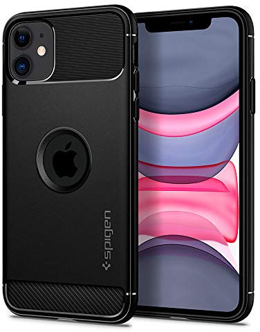 Spigen Rugged Armor, Designed for iPhone 11 Case (2019) - Black