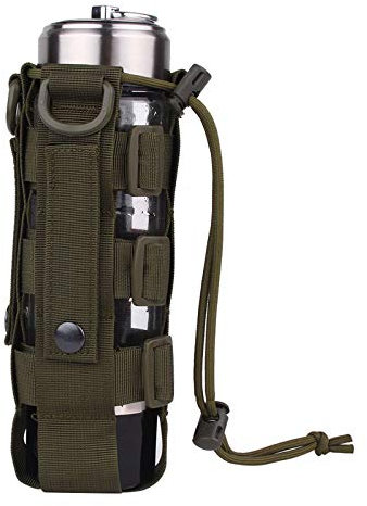Molle Flaschenhalter mit Kordelzug,0.5L-2.5L Wasserflasche Beutel